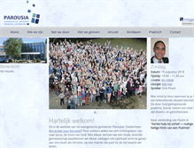 Tablet Screenshot of parousiazoetermeer.nl